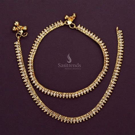 Stylish Micro Gold Plated Anklets for Women - Shop Now! – Sasitrends