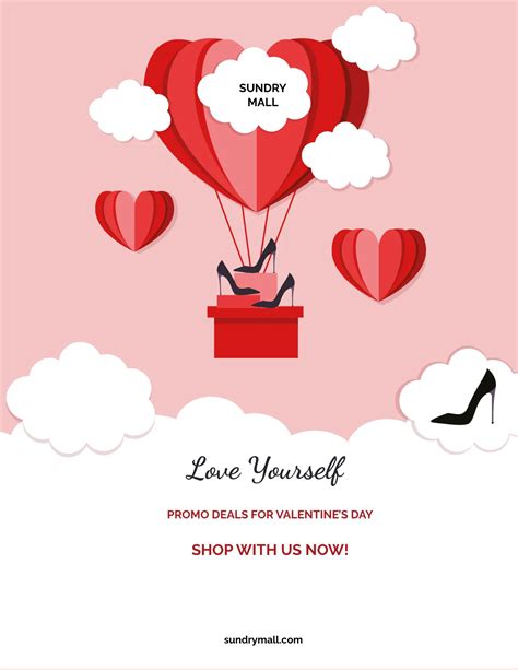 Free Valentines Day Flyer Templates, Editable and Printable