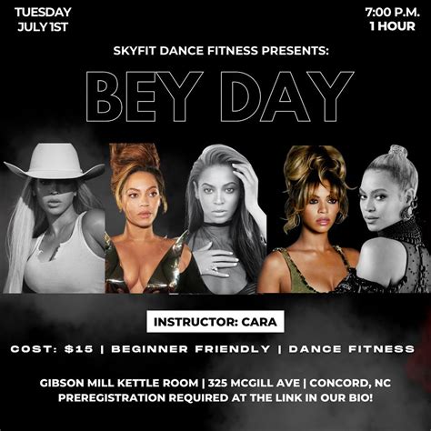 Bey Day | Beginner Dance Fitness, Gibson Mill, Concord, 1 July 2025 ...