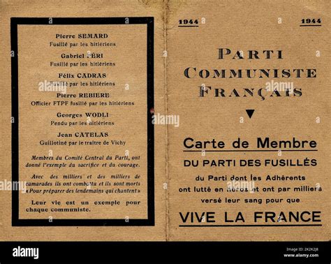 France 1944 communist party hi-res stock photography and images - Alamy
