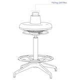 LIDKULLEN active sit/stand support, Gunnared dark grey - IKEA