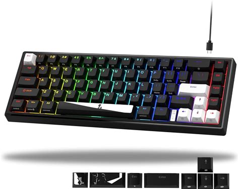 XVX 60% Percent Keyboard, V-K66 Mechanical Gaming India | Ubuy