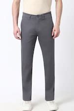 Buy Men Grey Textured Super Slim Fit Trousers Online - 39743255 | Peter ...