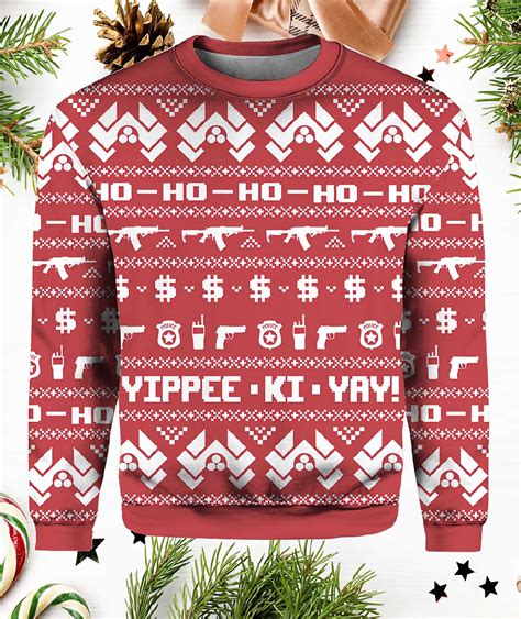 Die Hard Christmas Party 1988 Ho Ho Ho Christmas Sweater - Nouvette