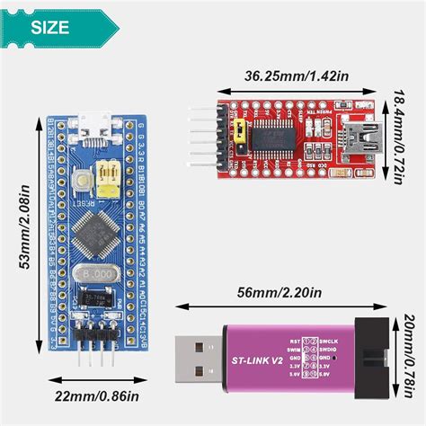 DAOKAI ST-Link V2 Emulator Downloader STM32F103C8T6 ARM India | Ubuy
