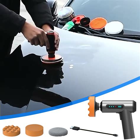 Ranliy Cordless Car Buffer Polisher, Car Buffers and Polishers Kit, 6 Variable Speed,12V 2000Mah ...