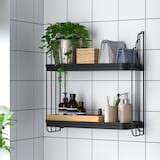 APOTEKARE wall shelf, black, 50x52 cm (195/8x201/2") - IKEA