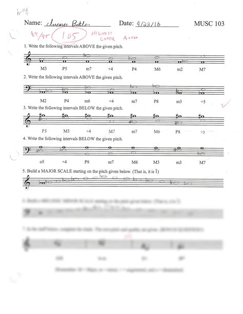 SOLUTION: Music theory beginning knowledge exam intervals scales key ...