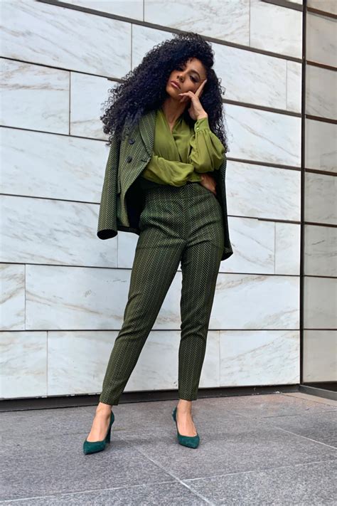 Stylish Green Suit for a Professional Look