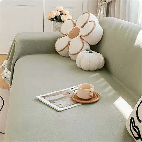 Buy Plane Green Elegance Chenille Sofa Cover at Best Price