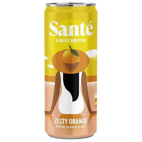 Sante Fruit Drink - Zesty Orange, With The Goodness Of Malt, 250 ml ...