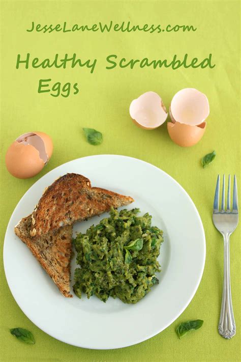 Healthy Scrambled Eggs by Jesse Lane Wellness