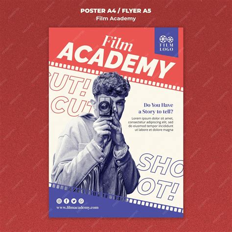 Film academy poster template | Free PSD