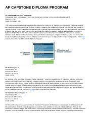 What Is the AP Capstone Program 的图像结果