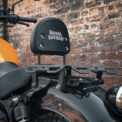 Pillion seat Luggage Rack with Rider BackRest Bracket For Meteor 350 by ...