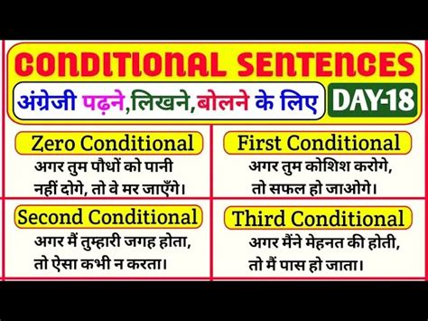 Conditional Sentences Examples In Hindi: परिभाषा, नियम और 5 प्रकारों की ...