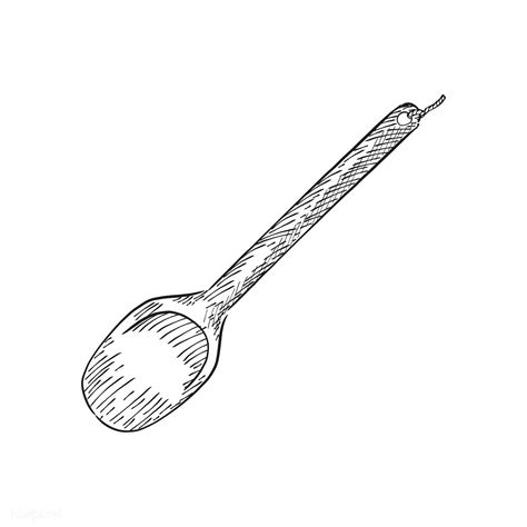 Vintage illustration of a wooden spoon | free image by rawpixel.com ...