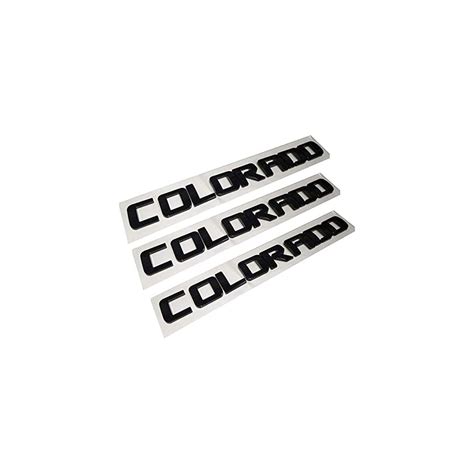 Buy 3-Pack Colorado Fender Tailgate Badge 3D Logo Emblem Nameplate ...