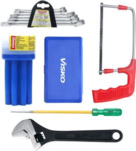 VISKO 817 Hand Tools Combo With Allen Key Set, Single Sided Open End ...