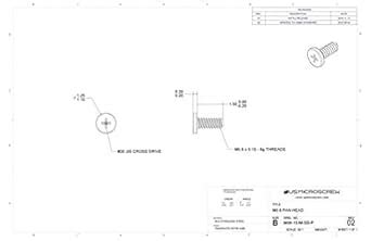 M0.6-0.15 x 1.5mm Machine Screw Stainless Steel Pan Head Phillips Drive ...