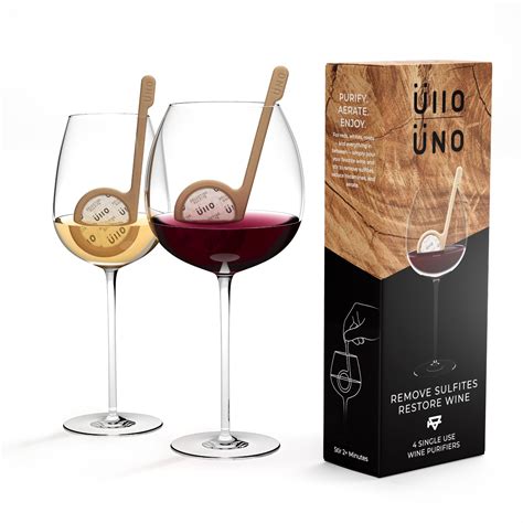 Ullo Uno Wine Purifying Wands.The Only Plant-Based Recyclable Wine Wand that Removes Sulfites ...