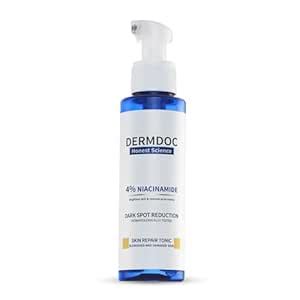 DermDoc 4% Niacinamide Dark Spot Reduction Skin Repair Tonic, 100ml ...