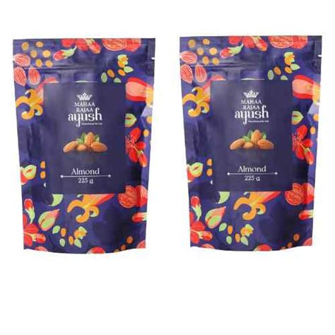 Shop Premium & Nutritious Almonds 225g (Pack of 2) | Mahaarajaa Life ...