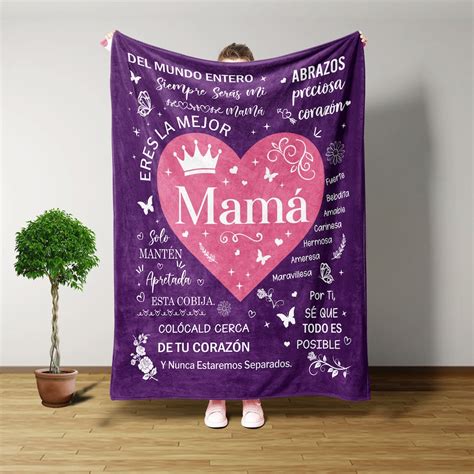 Mama Blanket in Spanish Personalized Blankets and Throws - Etsy