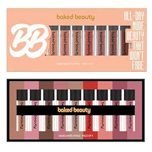 Buy Baked Beauty Matte Mousse Waterproof Combo Pack of 18 Piece Set ...