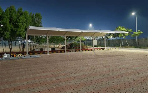 Petrol Pump Tensile Structures | Asha Tensile Structures