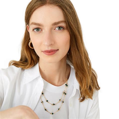 Accessorize London Women's Reconnected Beaded Station Multirow Necklac ...