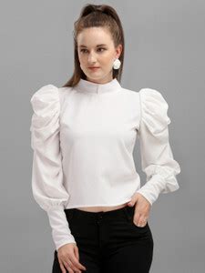 Puff Sleeve Tops - Buy Puff Sleeve Tops online at Best Prices in India ...