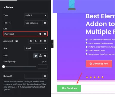 Image result for Elementor Link Text
