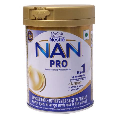 Buy Nestle Nan Pro Stage 1 Tin Upto 6 Months 400G - Apollo Pharmacy.
