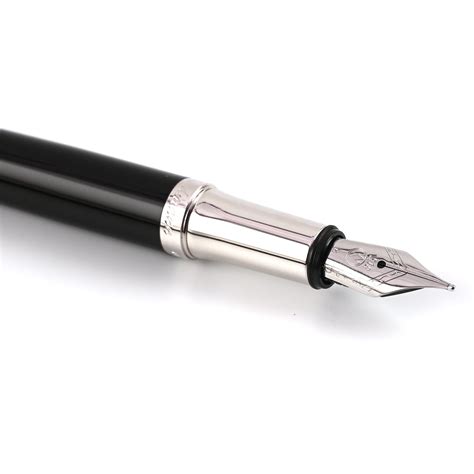Buy Waldmann Pocket Black Silver Fountain Pen|Waldmann in India|Makoba
