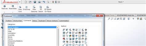 Image result for How to Bind a Command SolidWorks