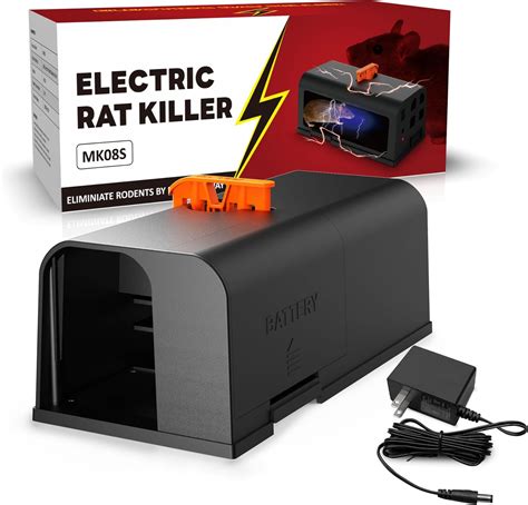 CritterTec Upgraded Mouse Electric Trap Indoor, 1 Pack Electronic Rat ...