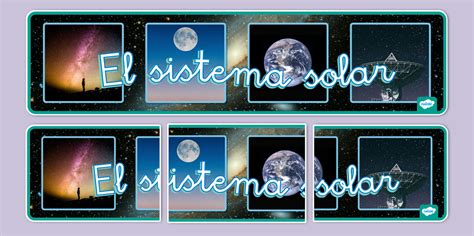 Pancarta: El sistema solar (teacher made) - Twinkl