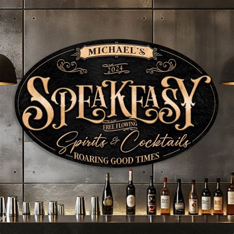 Speakeasy Sign, Speakeasy Bar Sign, Lounge Bar Sign, Metal Speakeasy Lounge Sign,bar Wall Decor ...
