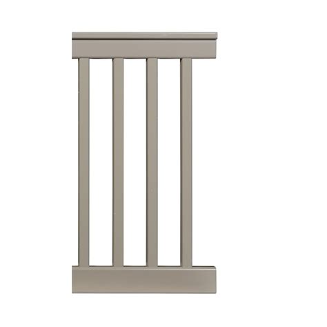 STOCK 6:38 Model 4-ft x 36-in Clay Vinyl Deck Rail Kit in the Deck ...