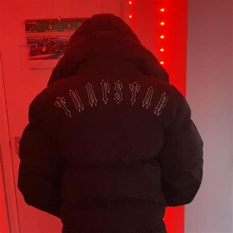 Trapstar Men's Black Coat | Depop