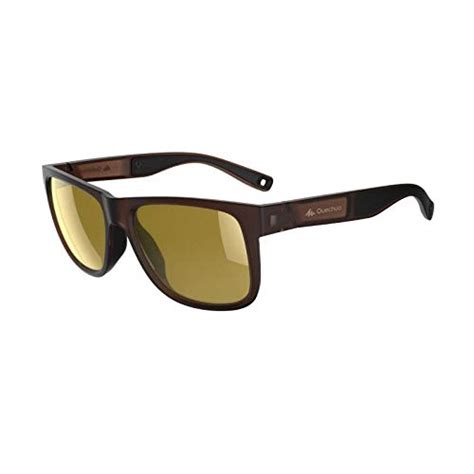 Quechua MH140 Polarised Category 3 Hiking Sunglasses - Brown : Amazon ...