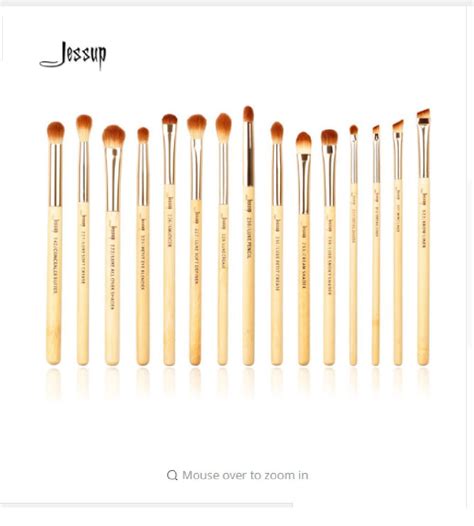 Jessup Bamboo Professional Makeup Brushes Set Tools kit Eye Shader ...