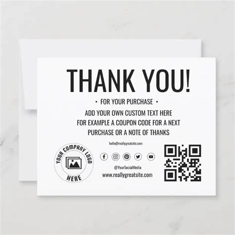 Business Logo Thank You Cards 的图像结果