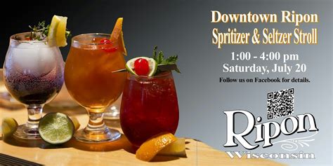 Downtown Ripon Spritzer & Seltzer Stroll, Ripon Main Street, Inc., 20 ...