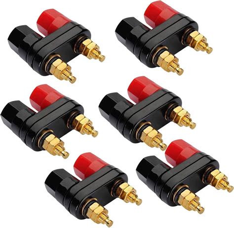 Alotm 6 PCS Dual Copper Banana Plugs Couple 2-Way India | Ubuy