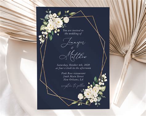 Blue Wedding Invitations