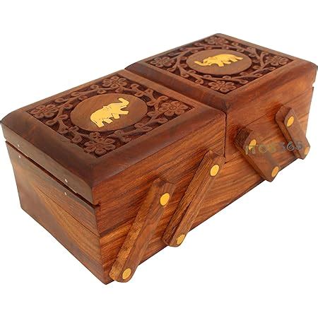 Craftatoz Handicrafts Wooden Jewellery Box for Women | Jewel Organizer ...