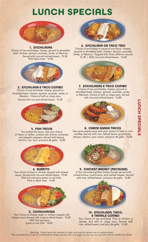 Mexican Menu | Norman, OK