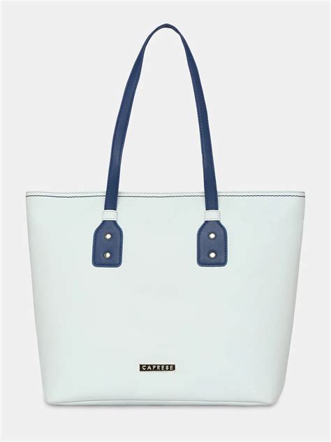 Buy Caprese Salvo Tote Medium Lt. Blue @ Rs.599 | Caprese Bags